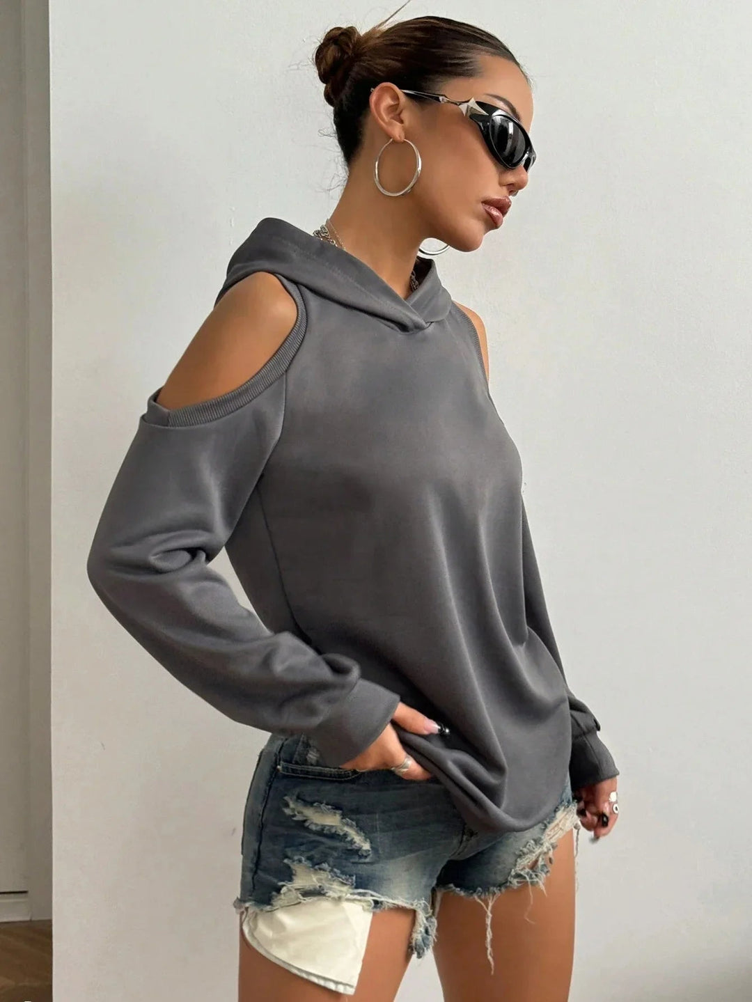 Camélia™ — Elegant Sweater with Open-Knit Shoulders | Elina Dublin
