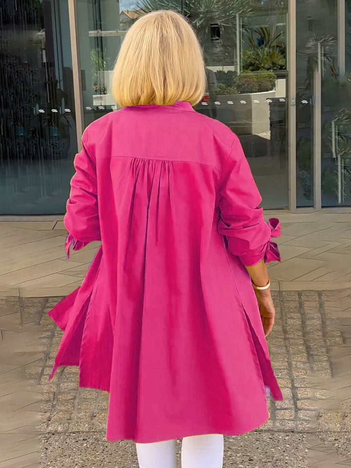 CÉLINA™ - Classy Long Shirt Jacket | Elina Dublin