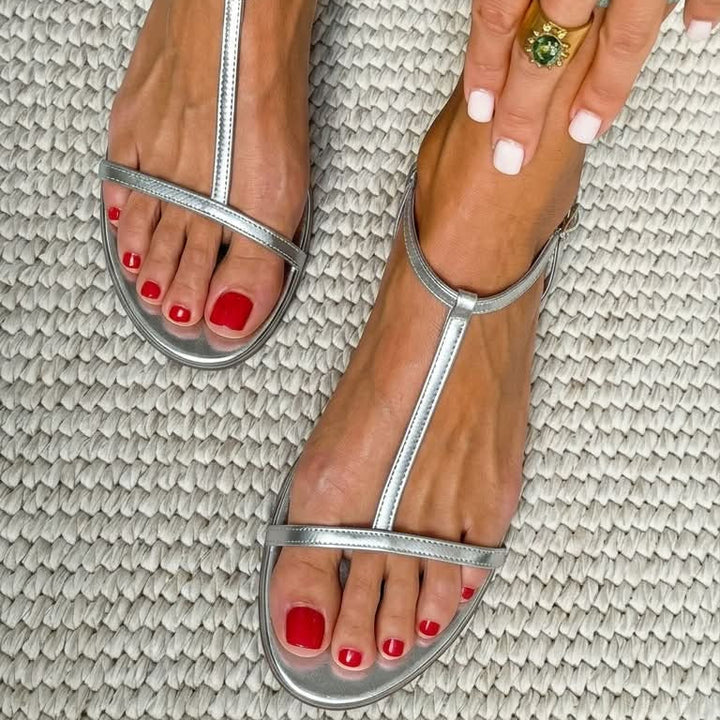 Aednat - Golden Spring Sandals | Elina Dublin