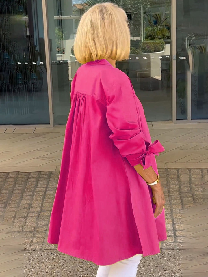 CÉLINA™ - Classy Long Shirt Jacket | Elina Dublin
