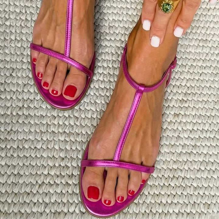 Aednat - Golden Spring Sandals | Elina Dublin