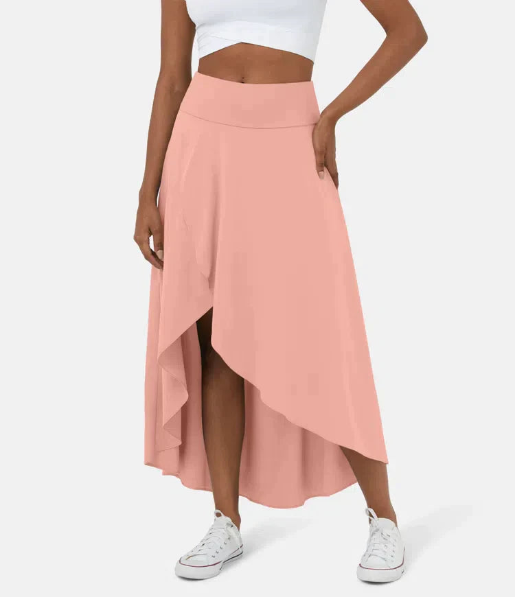 AMELIE™ - Elegant Asymmetric Midi Skirt | Elina Dublin
