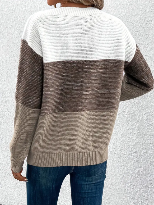 Calista - Elegant Long-Sleeve Drop-Shoulder Sweater | Elina Dublin