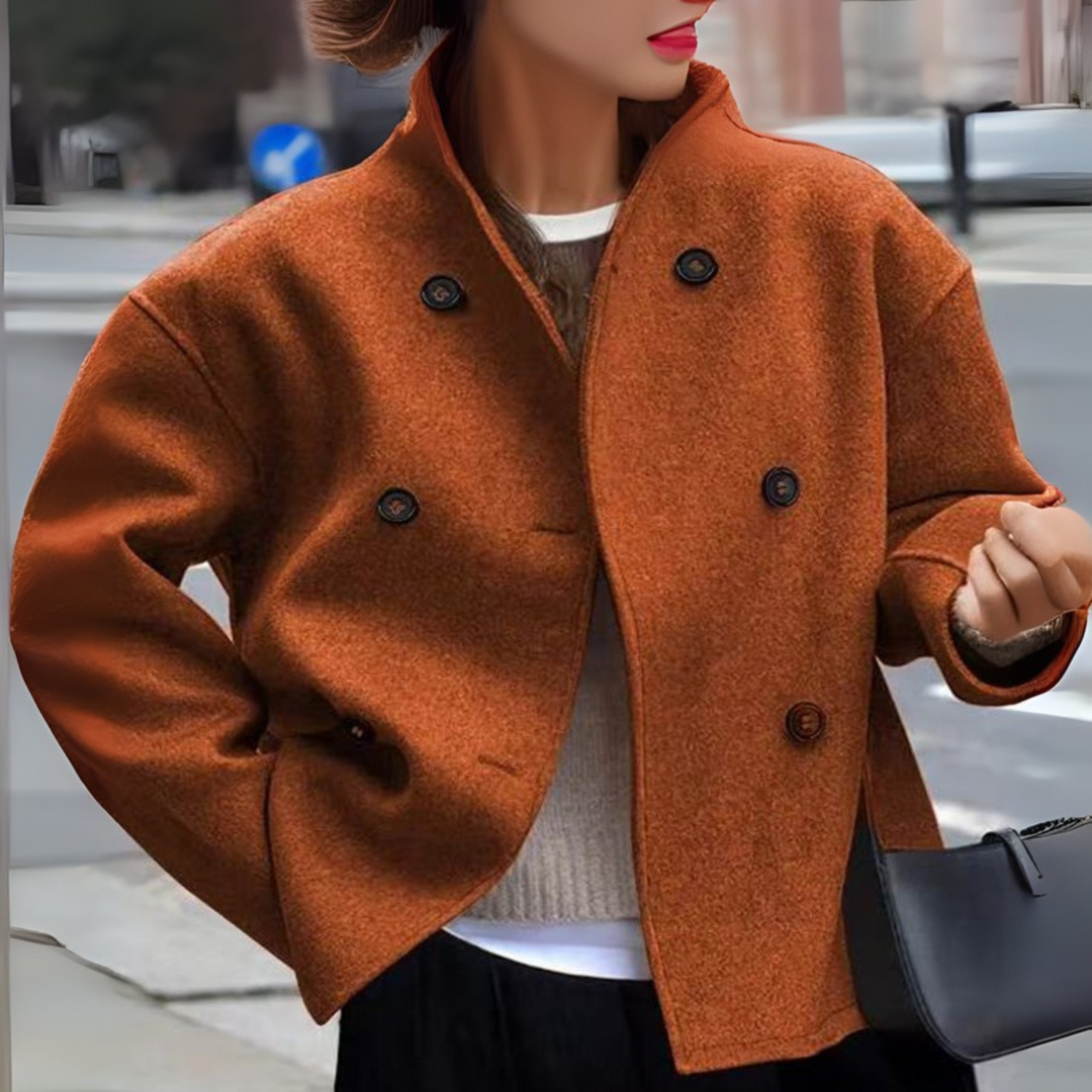 BINI™ - Cozy Long Sleeve Stand Collar Coat | Elina Dublin