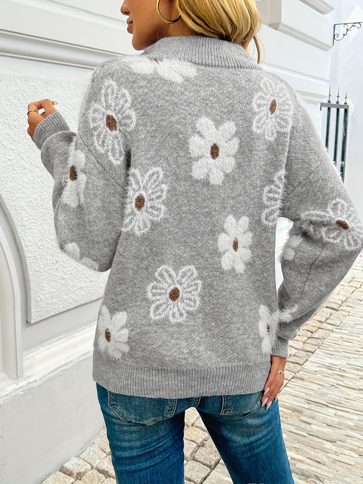Monique™ – Timeless Elegant Floral Cardigan | Elina Dublin