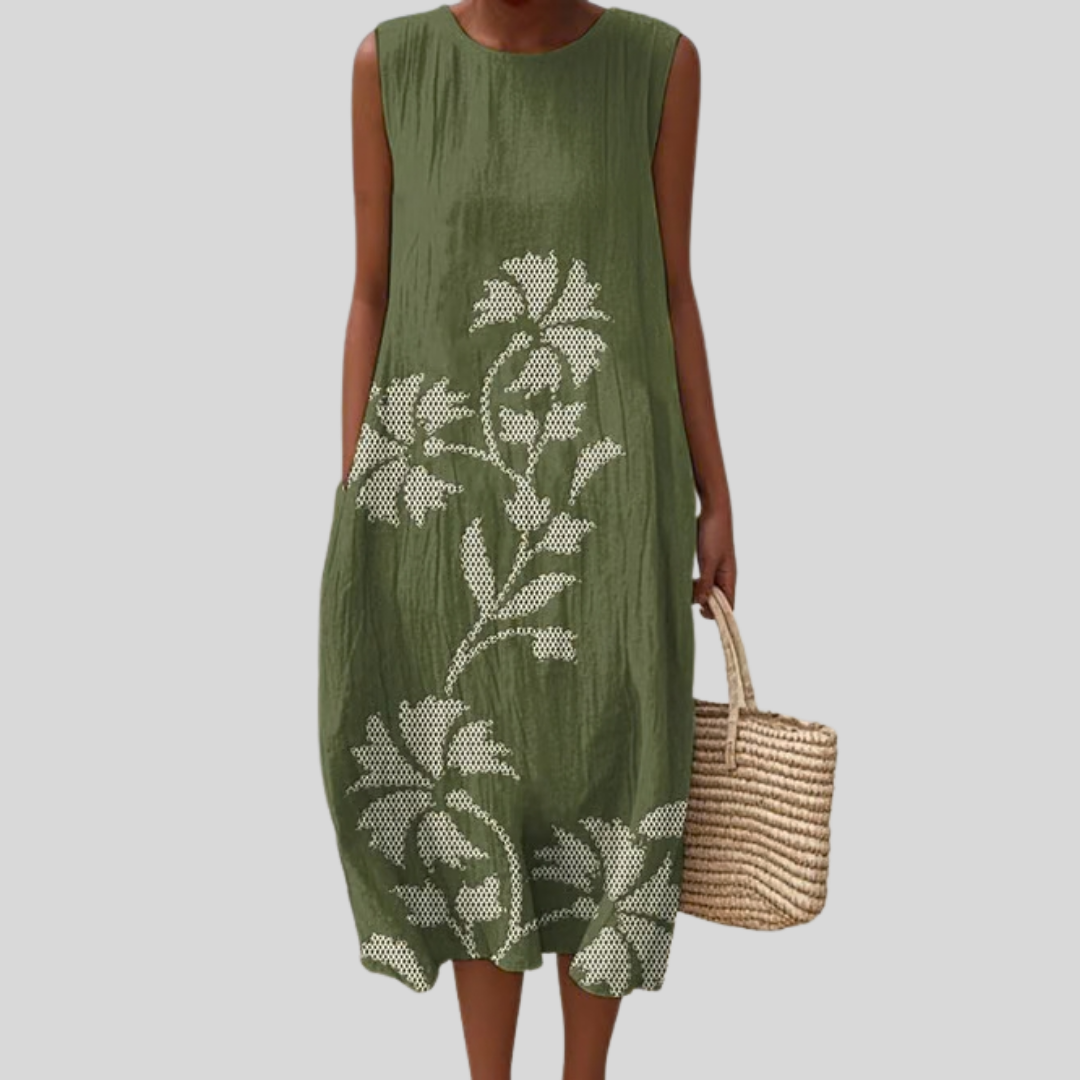 Slaine - Dress Olive | Elina Dublin