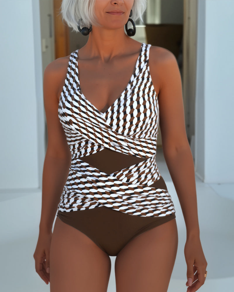 Aisling - Swimsuit Geometric | Elina Dublin