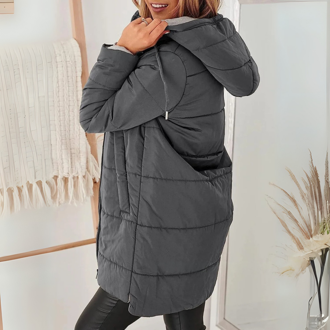 YILA™ - Casual Hooded Puffer Down Jacket | Elina Dublin