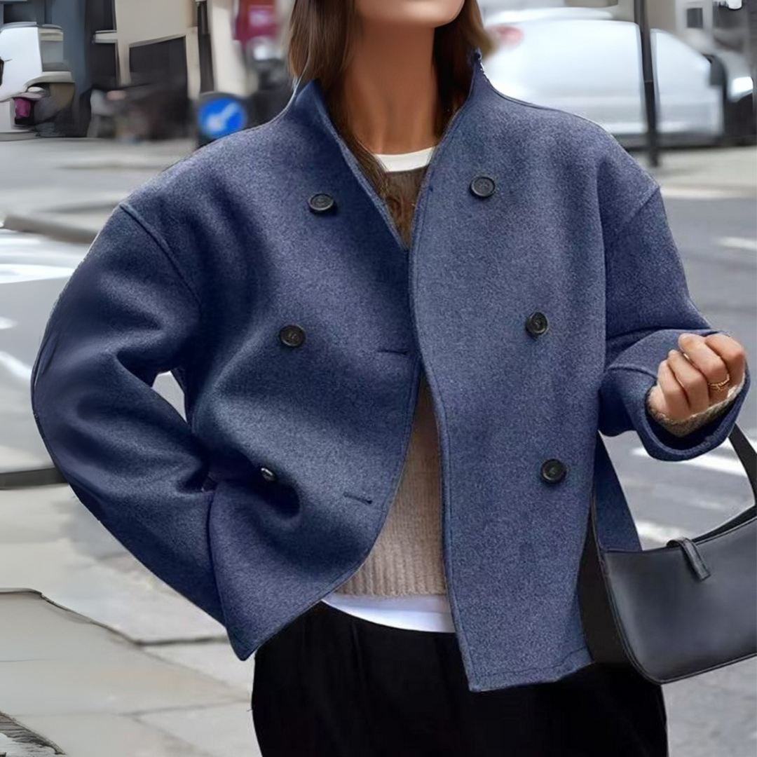 BINI™ - Cozy Long Sleeve Stand Collar Coat | Elina Dublin