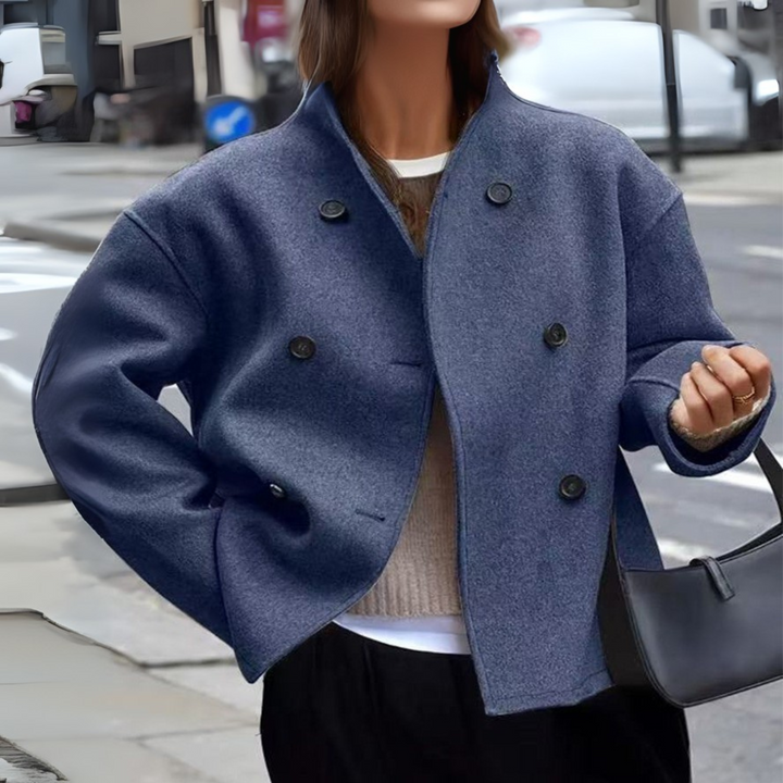 BINI™ - Cozy Long Sleeve Stand Collar Coat | Elina Dublin