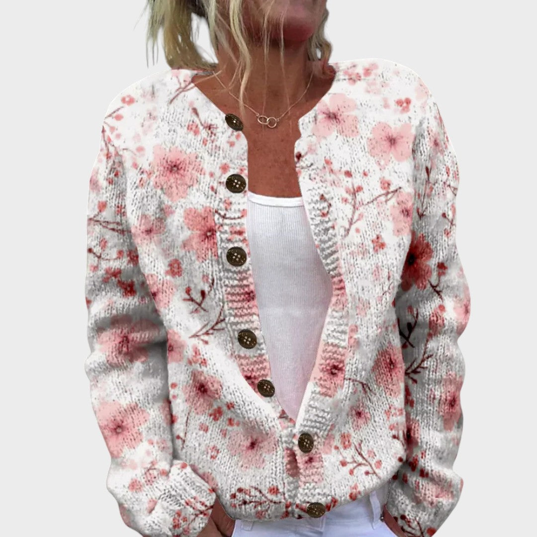 Sofia - Autumn Floral Cardigan | Elina Dublin
