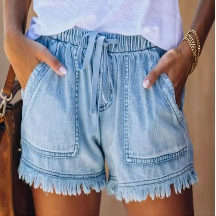 IMELDA™ – Casual Soft Waist-Tie Loose Fit Shorts | Elina Dublin