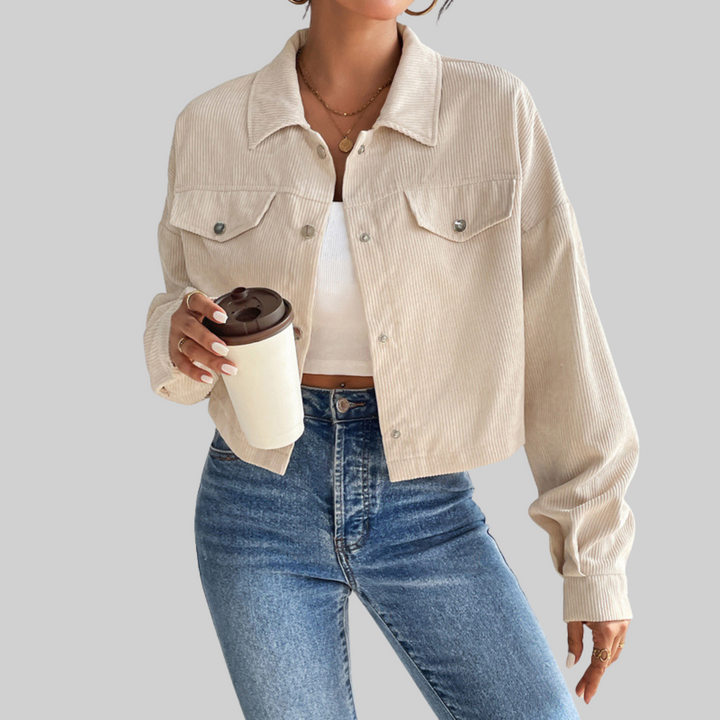 ESTRELLA™ – Classic Collared Button-Front Jacket | Elina Dublin