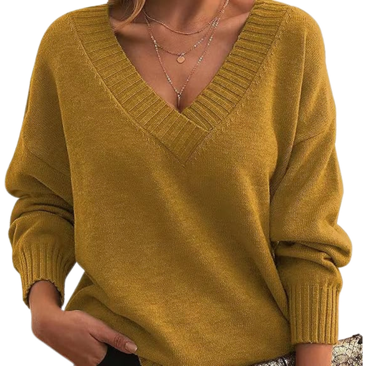 Muirghleann - Lightweight Vneck Sweater | Elina Dublin