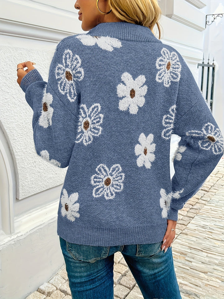 Monique™ – Timeless Elegant Floral Cardigan | Elina Dublin