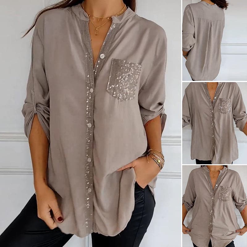 Marina™ — Elegant Top with Shimmering Details | Elina Dublin
