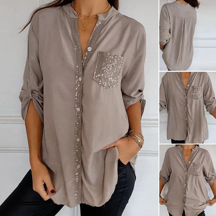 Marina™ — Elegant Top with Shimmering Details | Elina Dublin