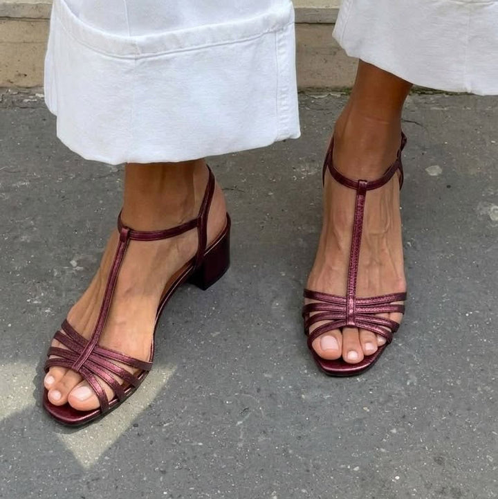 Maura - Golden Everyday Sandals | Elina Dublin