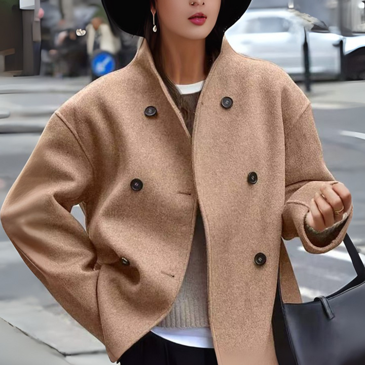 BINI™ - Cozy Long Sleeve Stand Collar Coat | Elina Dublin