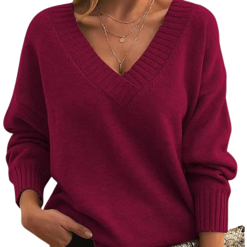 Muirghleann - Lightweight Vneck Sweater | Elina Dublin