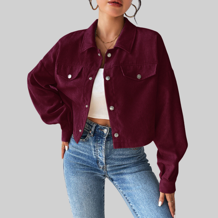 ESTRELLA™ – Classic Collared Button-Front Jacket | Elina Dublin