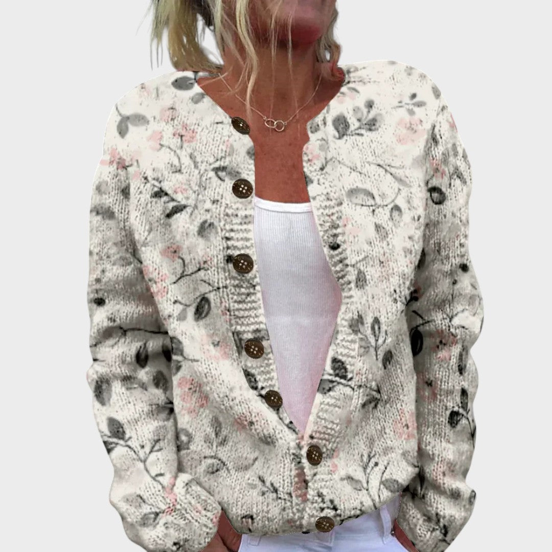 Sceirchuas - Heirloom Print Cardigan | Elina Dublin