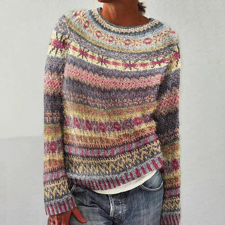 Ceathbhoth - Vibrant Fairisle Jumper | Elina Dublin