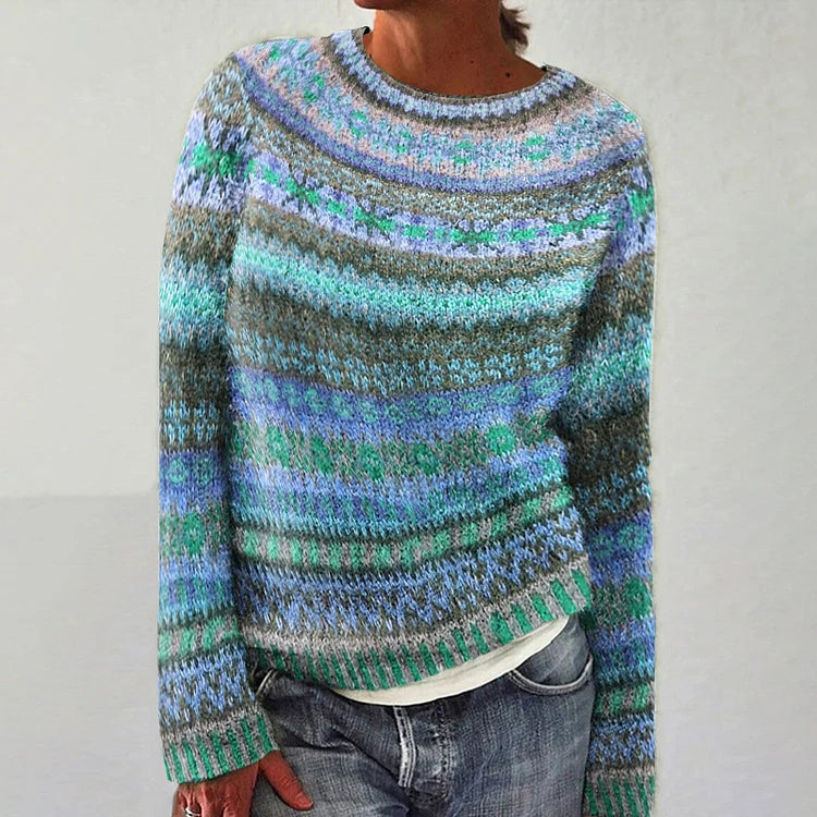 Ceathbhoth - Vibrant Fairisle Jumper | Elina Dublin