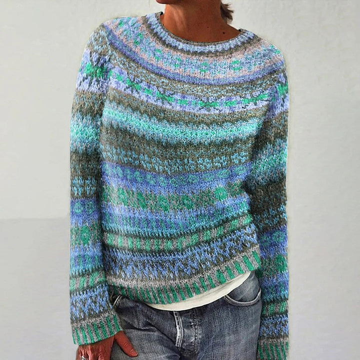 Ceathbhoth - Vibrant Fairisle Jumper | Elina Dublin