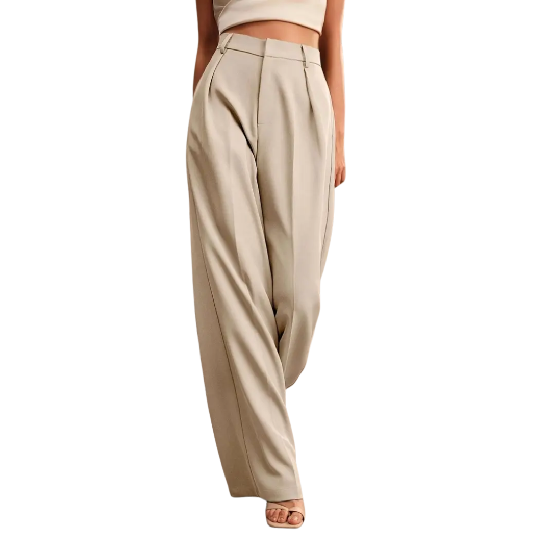 WREN™ – Relaxed High-Waist Wide Leg Trousers | Elina Dublin