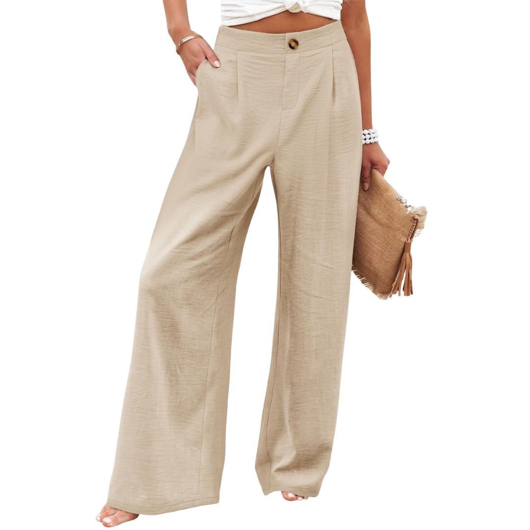 PERNILLE™ – Relaxed High-Waist Wide Leg Trousers | Elina Dublin