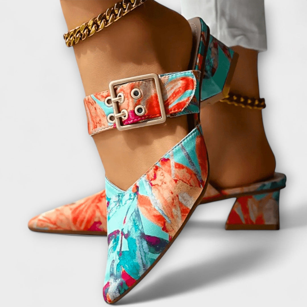 Doirdhonn - Comfort Twotone Heels | Elina Dublin