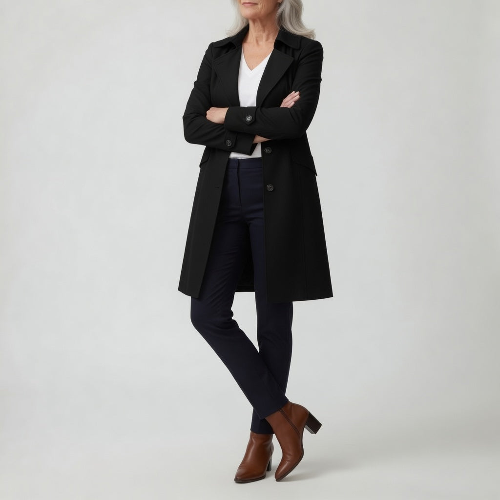 Matheline™ — Fitted Trench Coat, Timeless Parisian Elegance | Elina Dublin