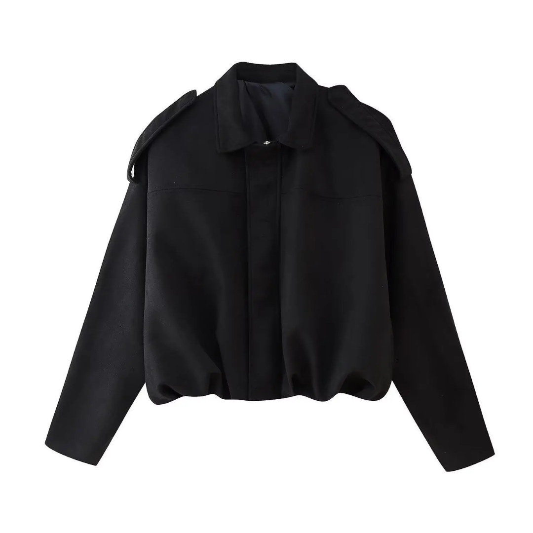 PETRA™ – Vintage Suede Epaulet Bomber Jacket | Elina Dublin