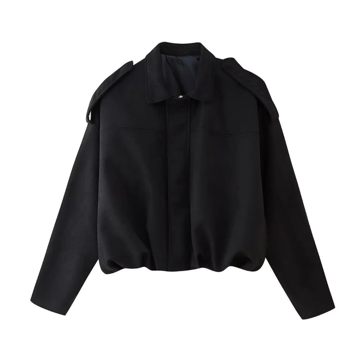 PETRA™ – Vintage Suede Epaulet Bomber Jacket | Elina Dublin