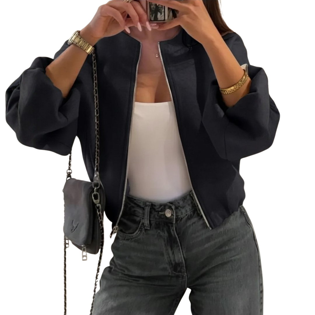RYLAN™ – Sporty Zip-Up Pilot Jacket Coat | Elina Dublin