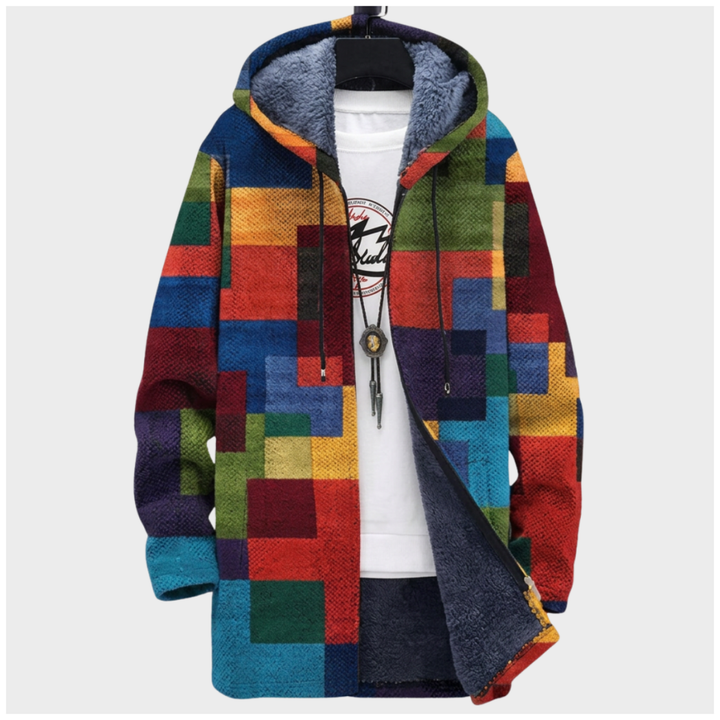 Muriel | Women's Colour-Block Hooded Coat | Elina Dublin