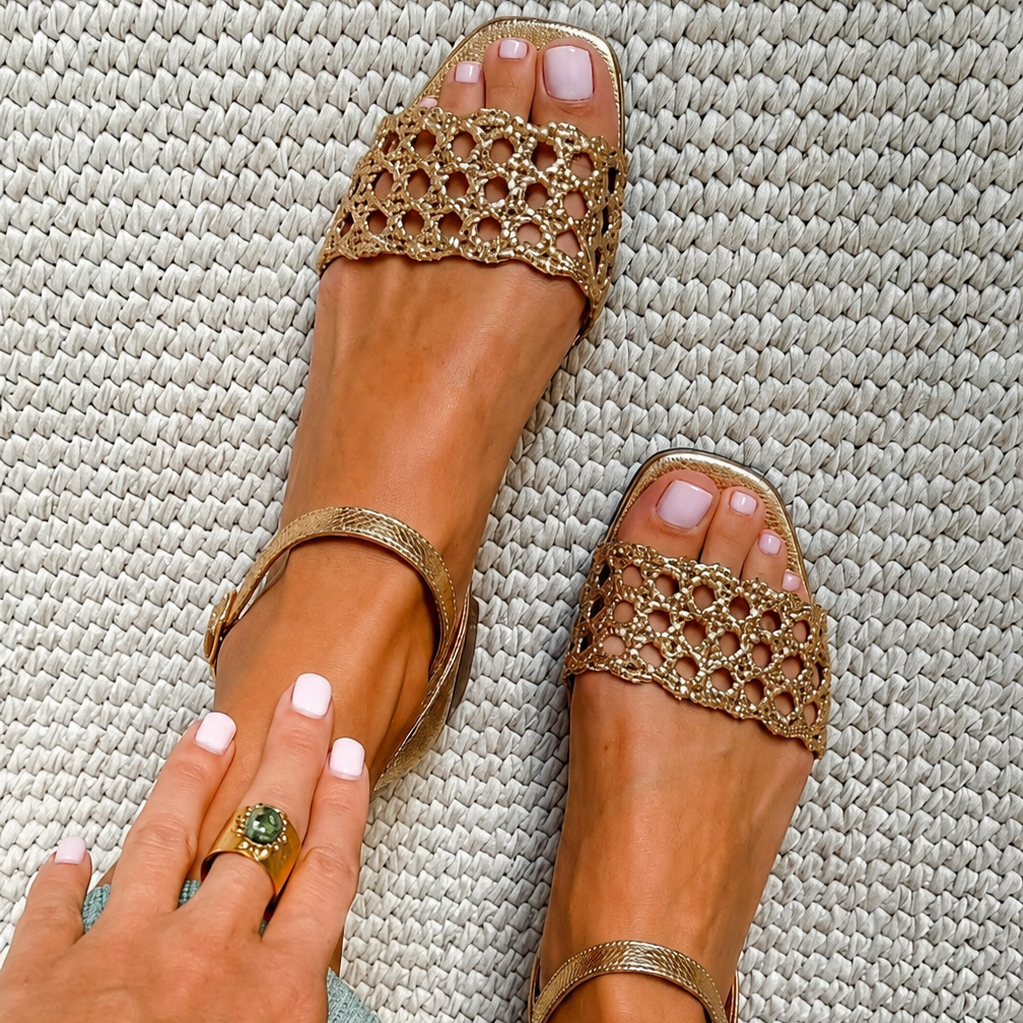 Sive - Golden Enchantment Sandals | Elina Dublin