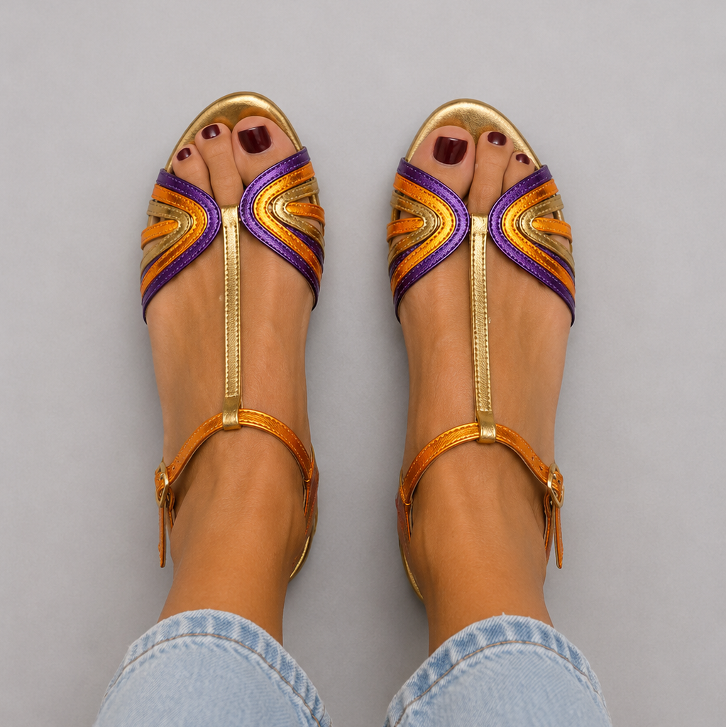Erin - Mediterranean Colour Sandals | Elina Dublin
