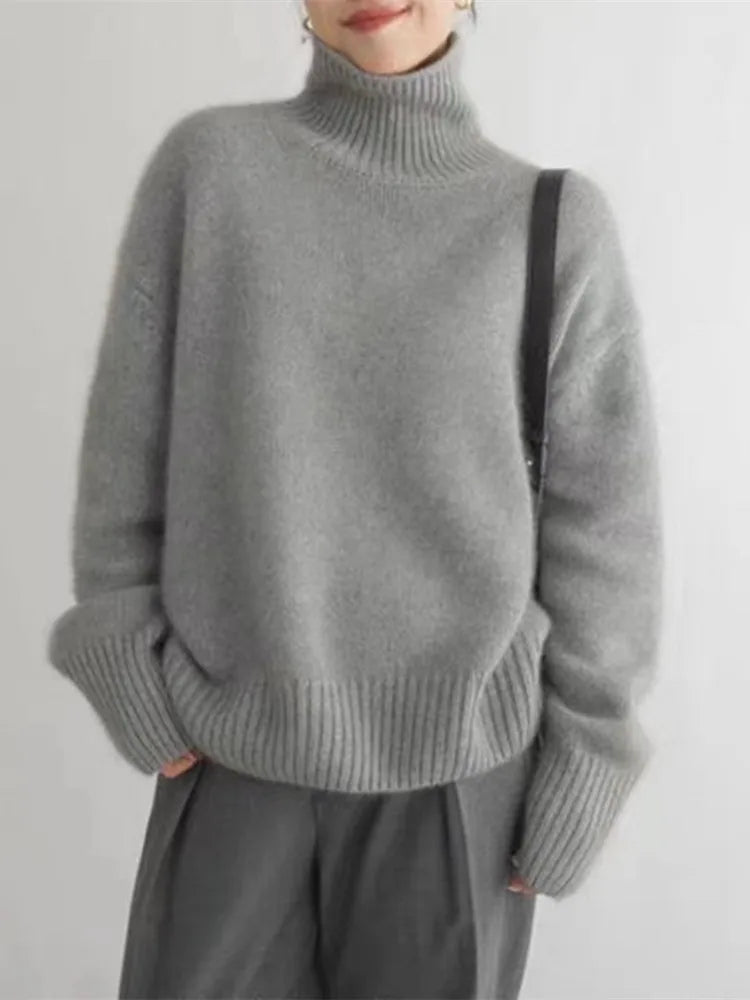 Emily | Roll-Neck Jumper — Elina Dublin
