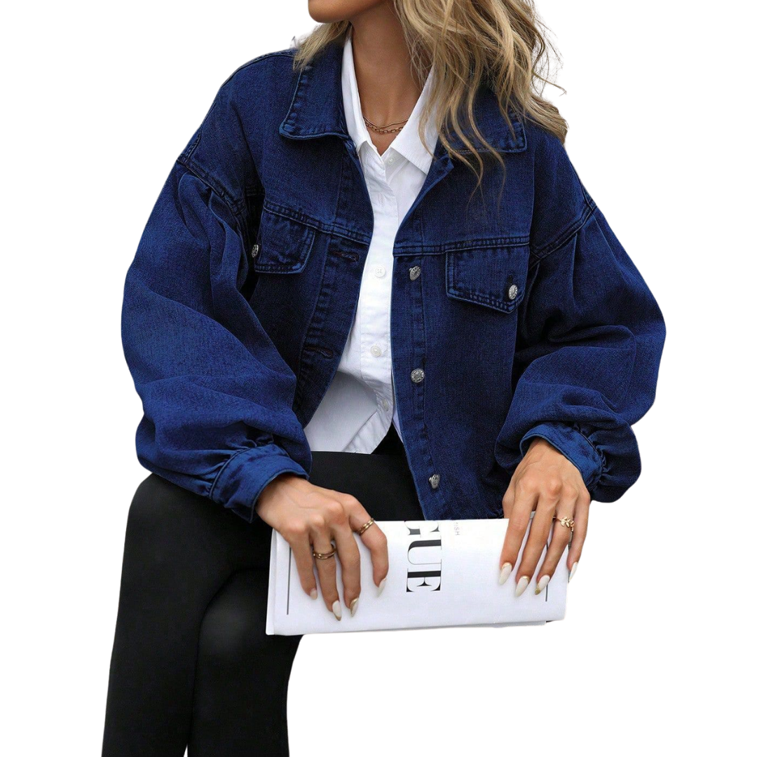 LENNOX™ – Relaxed Distressed Denim Jacket | Elina Dublin