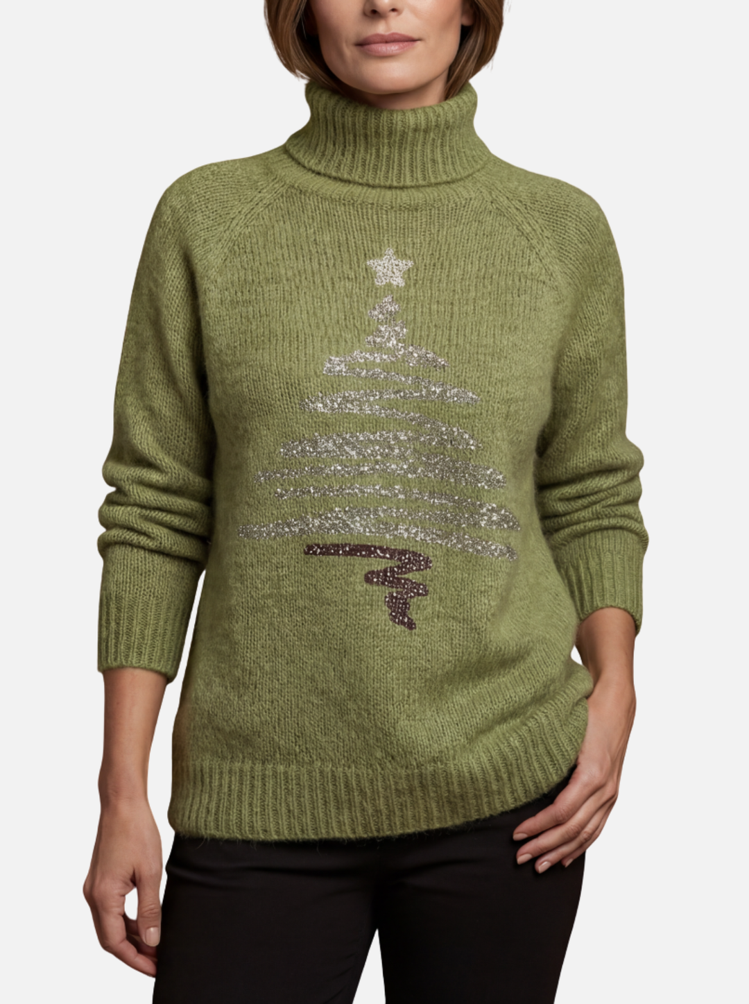 Sceirriasc - Snowgreen Highneck Jumper | Elina Dublin