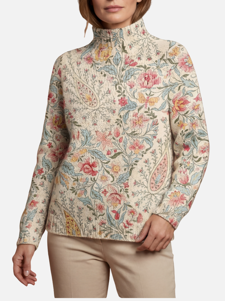 Doirmhainn - Pastelcream Highneck Jumper | Elina Dublin