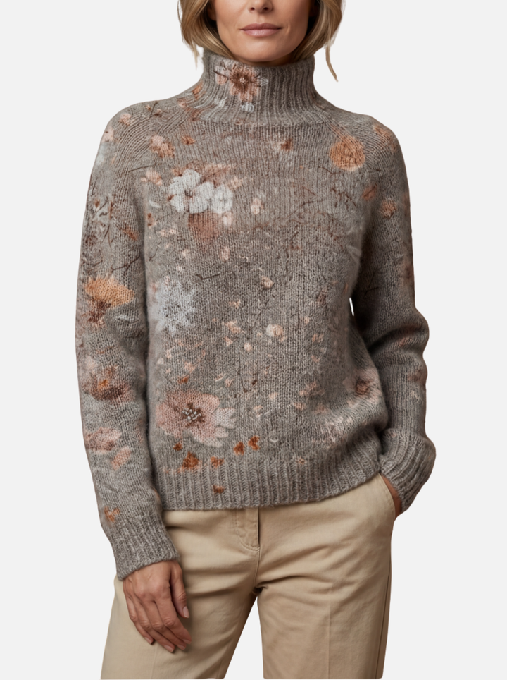 Sceirthuaidh - Delicate Flowers Jumper | Elina Dublin