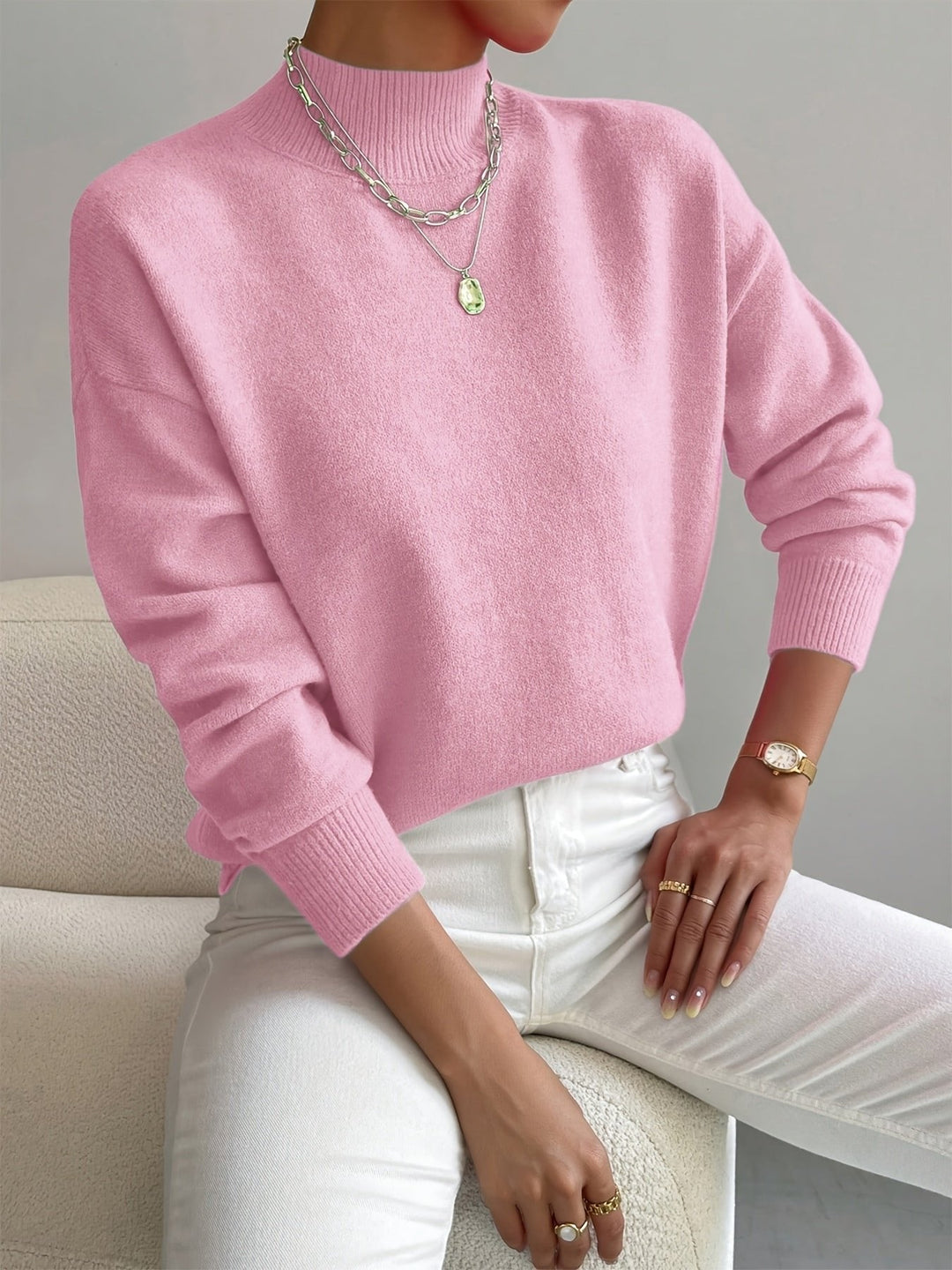 Sophie | Roll-Neck Jumper — Elina Dublin