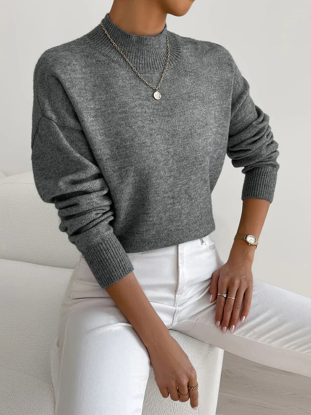 Sophie | Roll-Neck Jumper — Elina Dublin