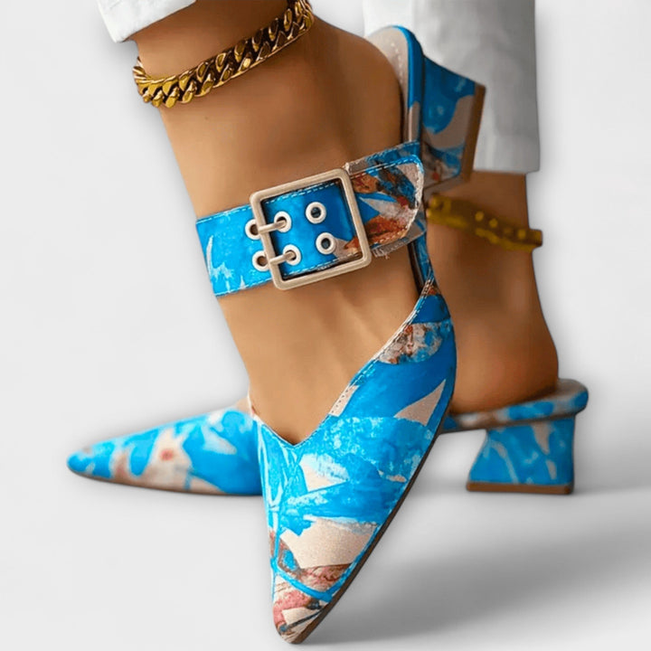 Doirdhonn - Comfort Twotone Heels | Elina Dublin