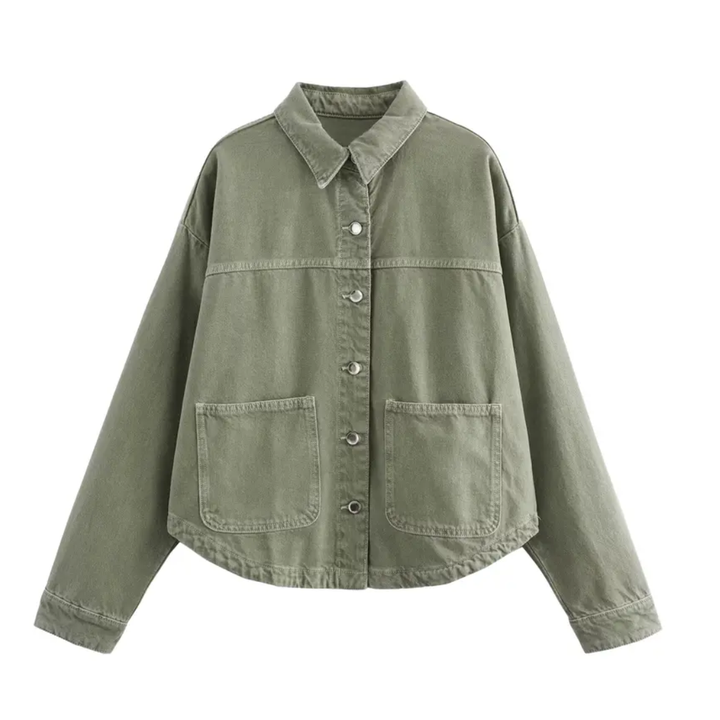 REEVA™ – Classic Button-Up Denim Shirt Jacket | Elina Dublin