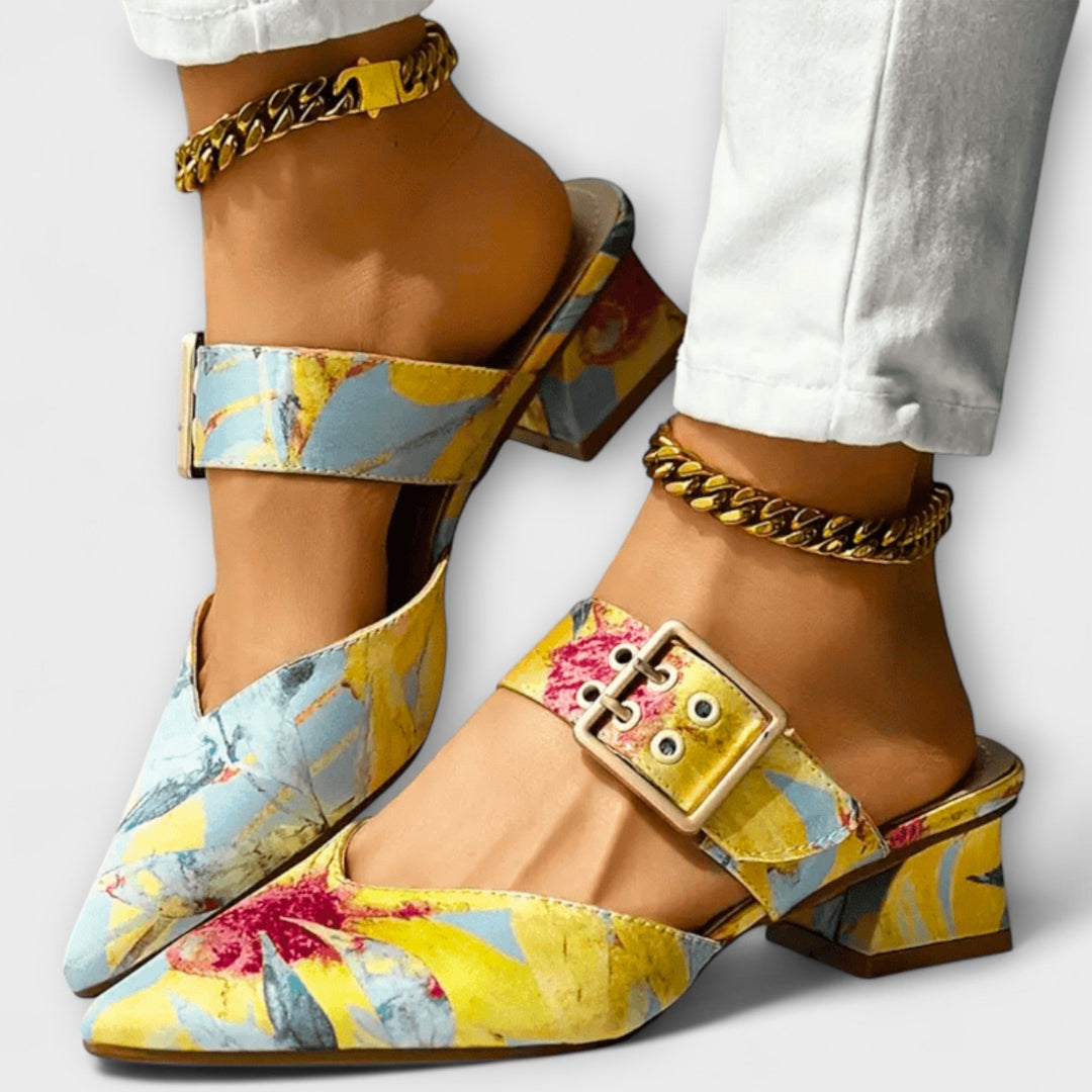 Doirdhonn - Comfort Twotone Heels | Elina Dublin