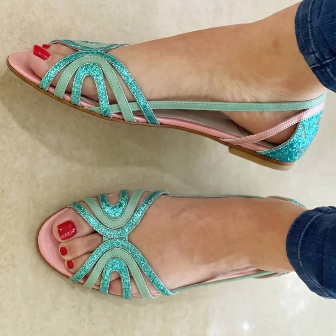 Nuala - Golden Summer Sandals | Elina Dublin